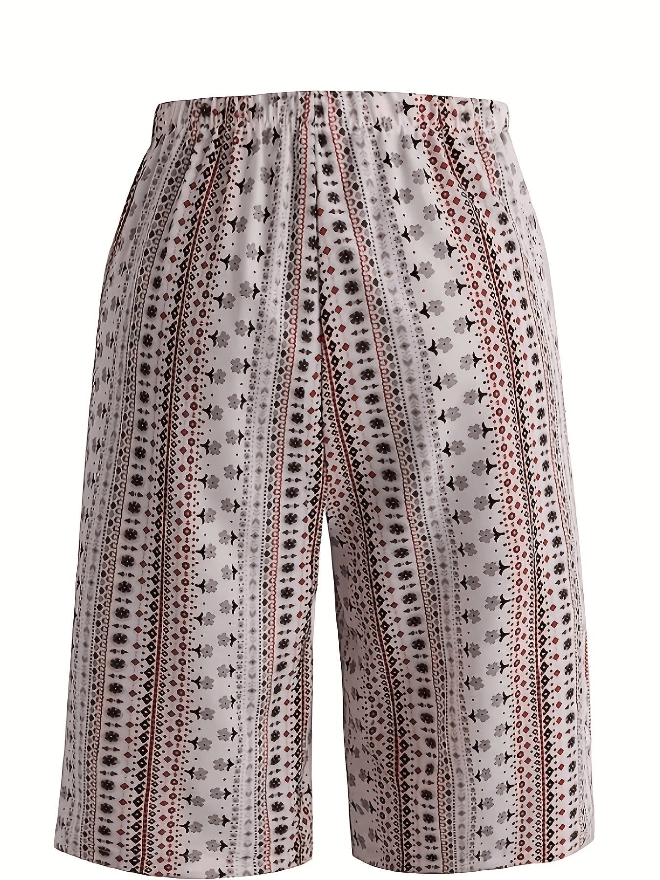 ZOFIA ATELIER calças capri de linho com estampado floral retro e cintura subida, ajuste solto
